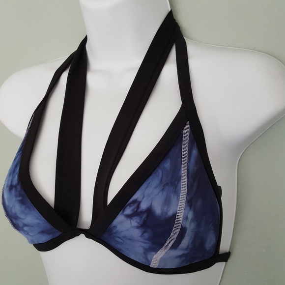 VS | PINK Halter Bikini Swim Top Hand Dyed Custom - Picture 3 of 6